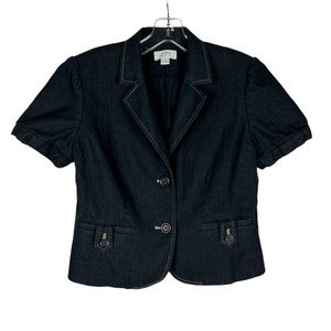 Ann Taylor Loft Denim Blazer Top
